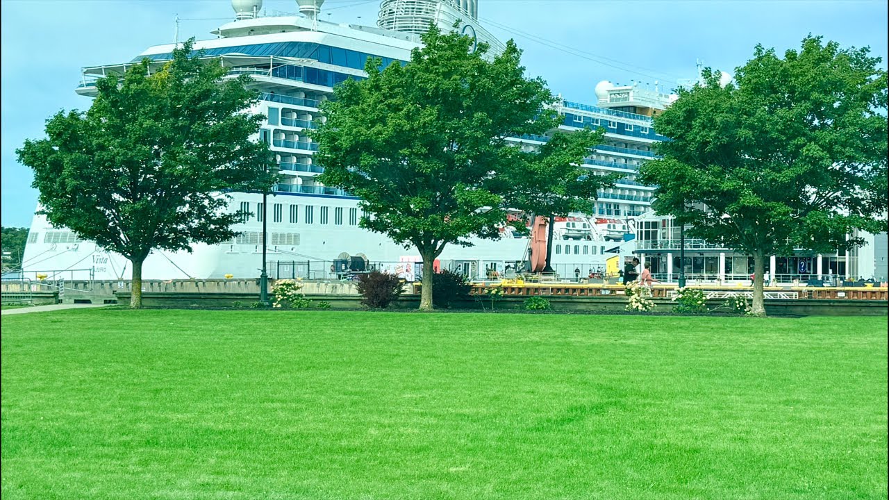 Cruise ship in the Port of Sydney Cape Breton Island, Nova Scotia, Canada come say hi #RTOMedia
