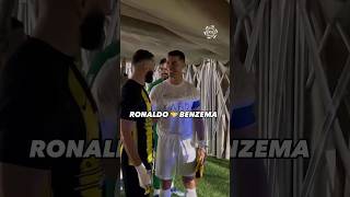 Cristiano Ronaldo and Karim Benzema reunited again 🤍 #soccer