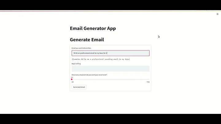 Automatic Email Generator: Use GPT3 and openAI