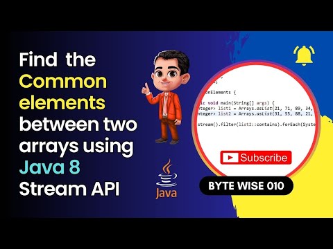 Java 8 Streams: Find Common Elements Between Two Lists/Arrays! 🤝
