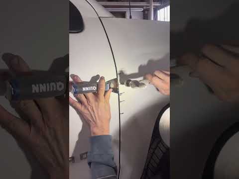 How To Fix A Caved In Fender With Slide Hammer DIY Body Repair On White Chevy Silverado Pick-Up