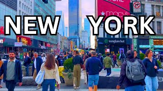 4K | RUSH HOUR COMMUTE  Midtown Manhattan New York City Tour | USA