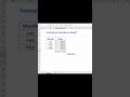 #short Formulas vs Functions in Excel