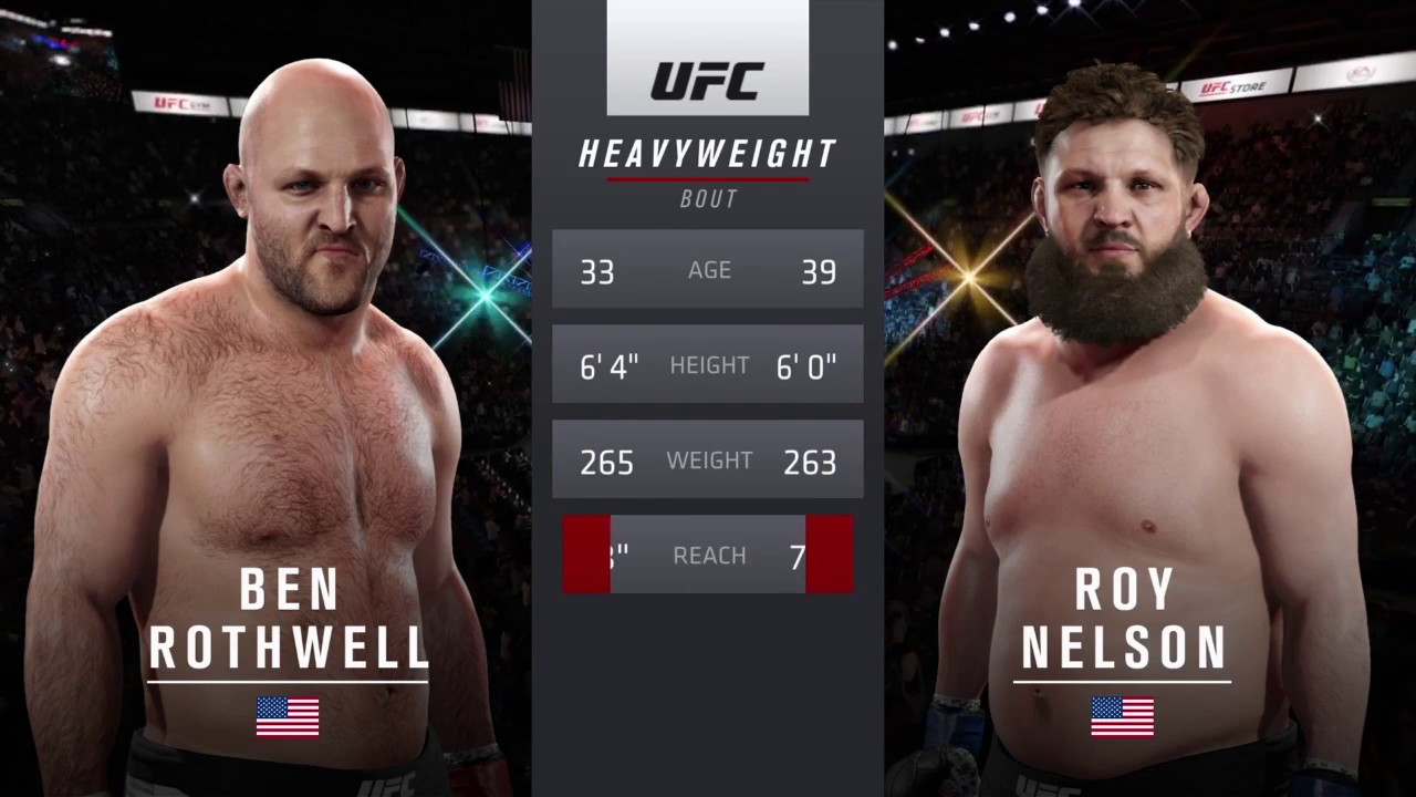 UFC2 Ben Rothwell-Roy Nelson - YouTube