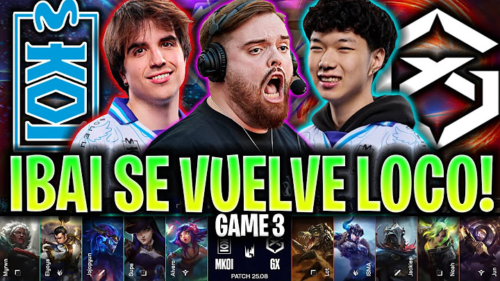 IBAI SE VUELVE LOCO CON EL NIVEL DE KOI!😱HISTÓRICO!🔥 - KOI vs GX Game 3 LEC MADRID 2025 KNEKRO