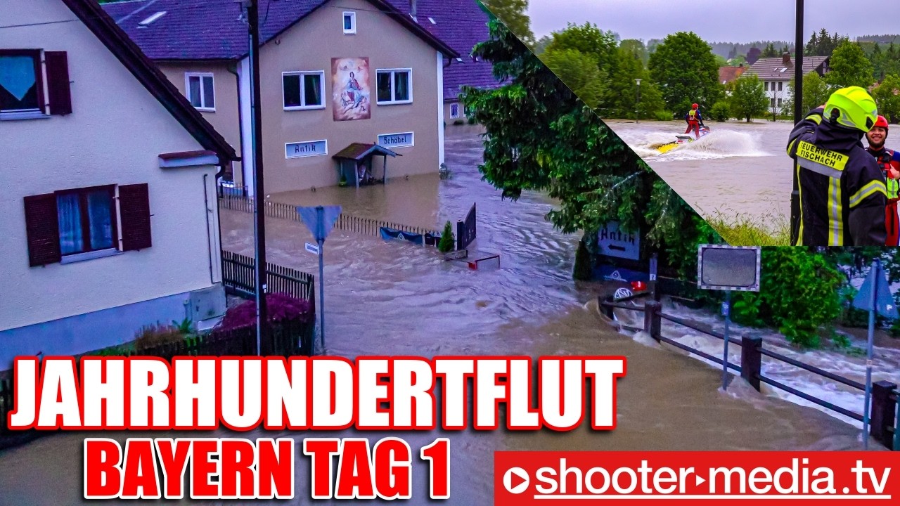 🆘  JAHRHUNDERTFLUT BAYERN TAG 1  🆘 | 🚒  Ausnahmezustand bei Feuerwehr, THW & Wasserwacht  🚒