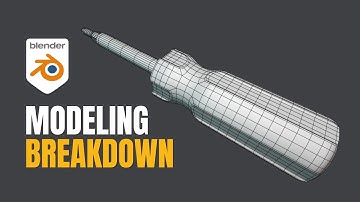 Blender product modeling tutorial: screwdriver (Realtime)
