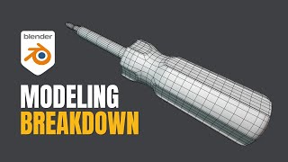 Blender product modeling tutorial: screwdriver (Realtime)