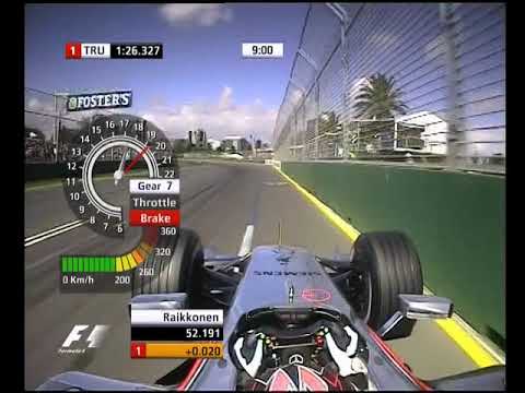 F1 2006 Australia - Kimi Raikkonen Onboard Lap (Q2)