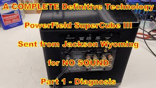 A Complete SuperCube III with No Audio sent from Jackson Wyoming. Part 1 - Initial Diagnosis.