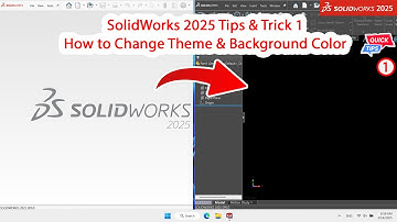 SolidWorks 2025 Tips & Trick - How to Change Theme Color