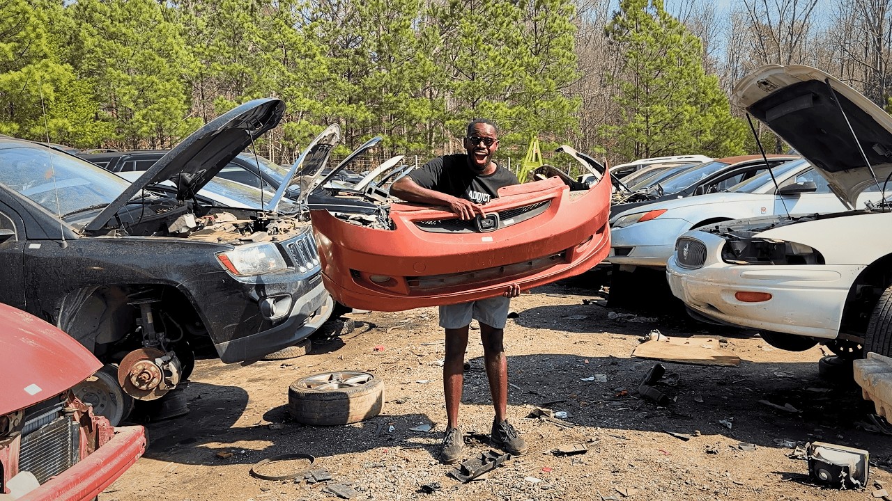 Building a CAR using JUNK YARD parts!