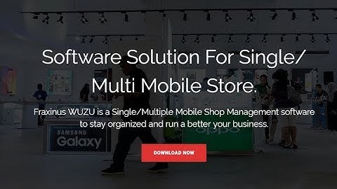Fraxinus Wuzu - Mobile store management software