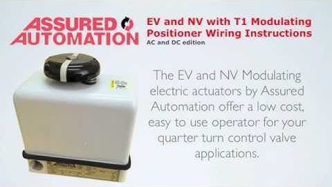 Wiring V4 & NV Modulating Electric Actuators