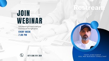 Webinar : Exit planning & how to sell your business at the right price