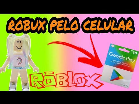 Como Comprar Robux Pelo Gift Card Google Play Roblox Free Fire Imagem - como comprar robux sem cartao