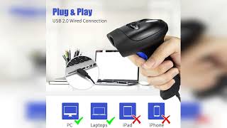 Review: Handheld USB QR Barcode Scanner Reader for Computers, NetumScan Handheld Wired Automat... screenshot 5