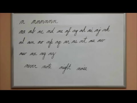 How to Connect Cursive N - American Handwriting - YouTube