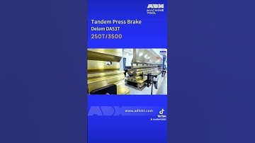 This video is about tandem press brake Delem DA53T,250T/3500#pressbrake