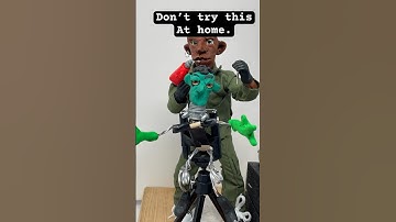 Don’t try this at home. #magic #magictrick #powertools #claymation  #animation #funny #stopmotion