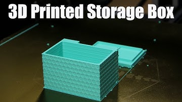 3D Printed Storage Box Hinged Lid