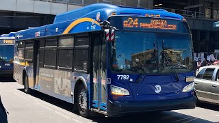 MTA BUS: 2019 New Flyer Xcelsior XD40 [7792] Q24 To Jamaica - Parsons Hillside [ Audio Recording ]