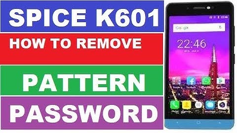spice k601 pattern password frp remove|Spice k601unlock by Miracle boxx