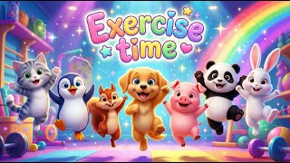 Exercise Time A Happy And Energetic Exercise With Fifi King