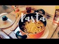 Cooking something like  Pasta