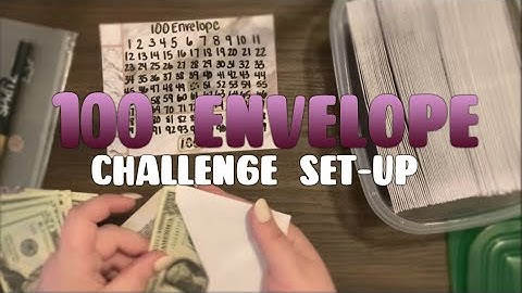 100 Envelope Challenge Set-up │ How I Started ! │ Blooming Budgets