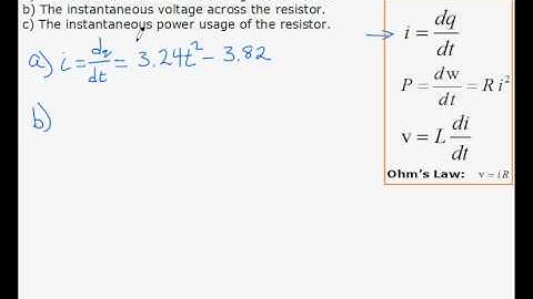 Electrical Applications of Derivatives 3