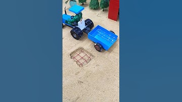 diy mini tractor construction machine video | tractor wala video | #shorts #youtubeshorts