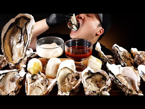 감칠맛 좋은 <strong>빅사이즈</strong> 삼배체굴 먹방~!! Triploid oyster