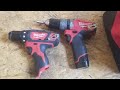 Milwaukee M12 Drill Driver And M12 Fuel Hammer Drill Milwaukee M12 Drill Driver And M12 Fuel Hammer Drill