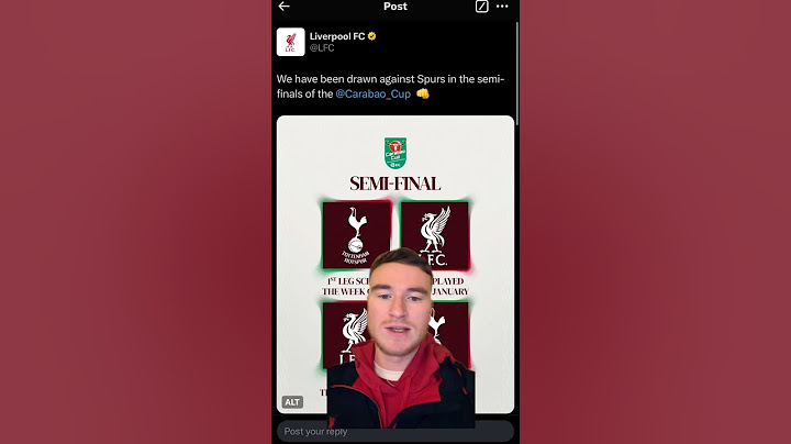 Liverpool draw Spurs in the Carabao Cup SF’s.. 👀🔴 #football #liverpool #spurs