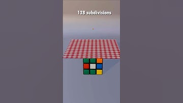 Rubik vs subdivisions / blender tutorial / #blenderforbegginer #blender