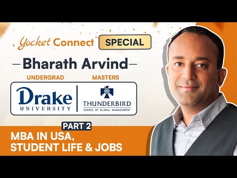 Why I Went To USA For MBA? | Thunderbird School Of Global Management | Yocket Connect Special Pt. 2