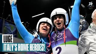 italy wins gold first ever olympic women s doubles luge