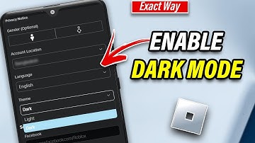 How to Enable Dark Mode in Roblox 2025 | How to Turn On Dark Mode in Roblox