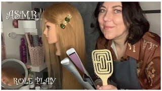 ASMR(Sub) РОЛЕВАЯ ИГРА РАСЧЕСЫВАНИЕ ВЫПРЯМЛЕНИЕ ВОЛОС МАССАЖ +ЗВУКИ БРАСЛЕТОВ/1000% МУРАШКИ ТРИГГЕРЫ