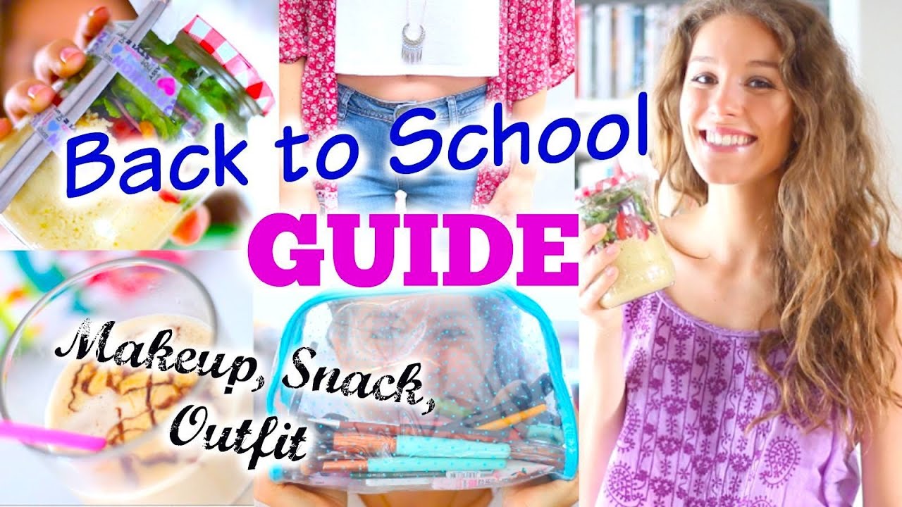 BACK TO SCHOOL GUIDE ♡ Pausen-Snack, Makeup, Outfit + Frisur |BarbieLovesLipsticks