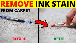 In Just 2 Minutes Remove Old Ink Stains From Carpet