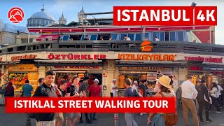 Center Of Istanbul 2023 Istiklal Street 7 June Walking Tour|4k 60fps