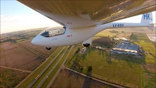 How to land a sailplane watch the real time heads up display TSA Roy Dawson video