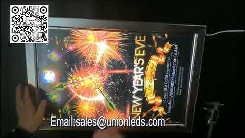 how to use the snap frame led light box