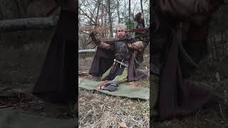 A bedroll is a key piece of kit for any adventure, especially a Ranger. #medieval #larp #bushcraft