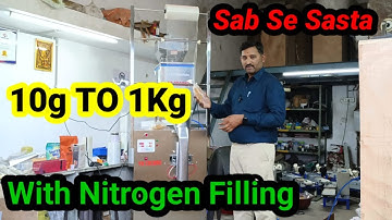 Automatic Pouch Packing Machine With Nitrogen Filling | Namkeen Pouch Packing Machine 10g to 1kg