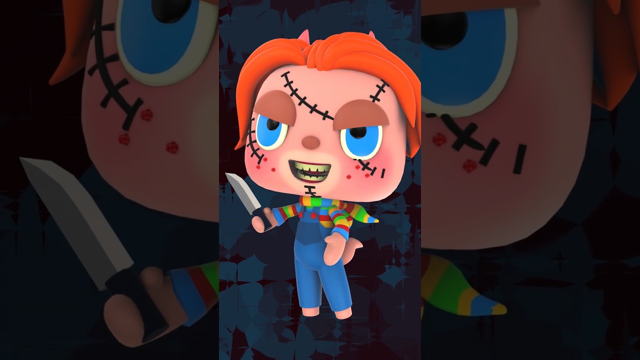 Boo! Lucy Miniforce, but Chucky Toy Halloween Parody Art 