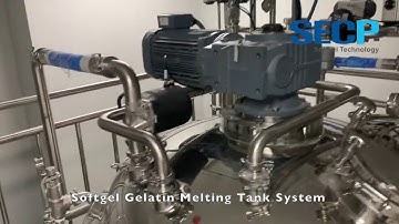 Soft Gelatin Capsule Mixing Preparation Service Tank System for Gelatin melting & Fill material mix