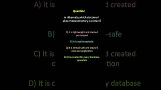 Hibernate Quiz – SessionFactory Concept 🔥 @DrillCoding